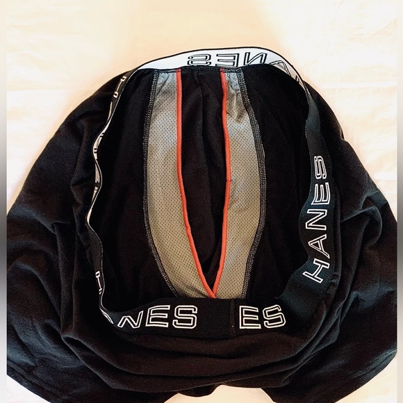 3 Pack Hanes Men's Total Support Pouch Trunk Underwear. (2 black, 1 gray); NWOT - Picture 16 of 16